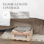 Ultra Soft Microfiber Bed Skirt - Taupe Queen