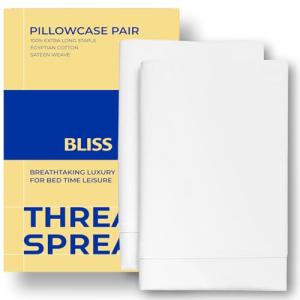 Luxury Egyptian Cotton Queen Pillow Cases Set of 2