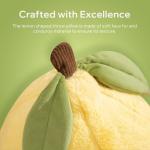 Lemon-Shaped Throw Pillow for Fun Decor