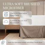 Ultra Soft Microfiber Bed Skirt - Taupe Queen