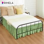 RIMELA Green Queen Bed Skirt with Split Corners