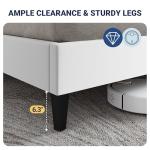 Velvet Queen Bed Frame with Wingback Storage