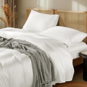 Silk Modal Satin Sheet Set - Queen Size