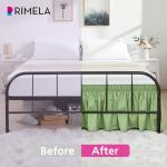 RIMELA Green Queen Bed Skirt with Split Corners