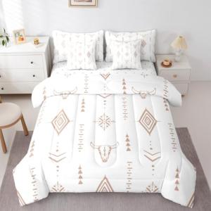 Erosebridal Twin Aztec 7-Piece Bedding Set
