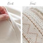 Cream Boho Lumbar Pillow Cover with Tassels