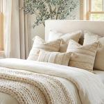 Cream Boho Lumbar Pillow Cover with Tassels