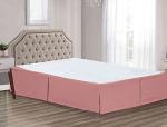 Soft Rose Microfiber Bed Skirt for Full Beds