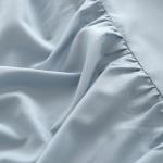 Queen Size Ruffled Bed Skirt in Grayish Blue