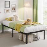 Twin XL Heavy Duty Metal Bed Frame with Storage