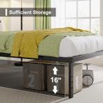 Twin XL Heavy Duty Metal Bed Frame with Storage