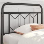Twin Size Metal Bed Frame with Diamond Headboard
