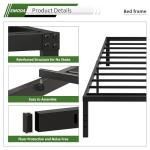 Twin XL Heavy Duty Metal Bed Frame with Storage