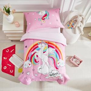 Toddler Girls Unicorn Bedding Set - 4 Pieces