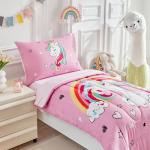 Toddler Girls Unicorn Bedding Set - 4 Pieces