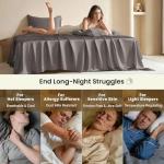 Luxury Charcoal Silk Bed Sheets Set - 4pcs