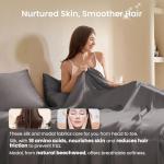 Luxury Charcoal Silk Bed Sheets Set - 4pcs