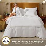 Bedsure Giza Egyptian Cotton Duvet Cover Set