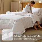 Bedsure Giza Egyptian Cotton Duvet Cover Set