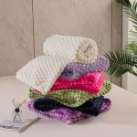 Extra Large Navy Fleece Throw Blanket for Couch