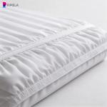 RIMELA Twin XL White Bed Skirt with Elastic