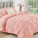 JOLLYVOGUE Queen 7-Piece Comforter Set - Pink