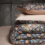 Cupocupa Queen Duvet Set in Navy Teal Floral