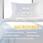 Classic White Queen Duvet Cover Set with Shams