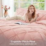 JOLLYVOGUE Queen 7-Piece Comforter Set - Pink
