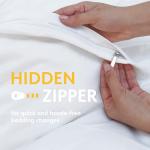 Classic White Queen Duvet Cover Set with Shams