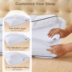 Adjustable Cooling Bed Pillow for Side Sleepers