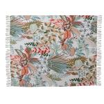 Bloomingville Multicolor Cotton Slub Throw Blanket