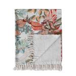 Bloomingville Multicolor Cotton Slub Throw Blanket