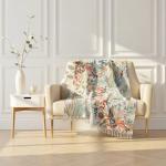 Bloomingville Multicolor Cotton Slub Throw Blanket