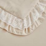 Pink Lace Ruffle Crib Bedding Set for Baby