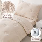 DreLunis Beige Floral Toddler Bedding Set