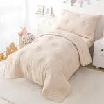 DreLunis Beige Floral Toddler Bedding Set