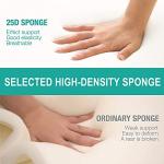 Vekkia Queen Bed Wedge Pillow for Headboard – High-Density Foam Fills Gaps (0-5.5") Between Mattress and Headboard, Wedge Pillow with Pockets for Phone & Remotes, Washable Cover(White)