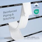 Phantoscope Synthetic Down Pillow Insert - 18x18 Down Alternative, Ultra Soft Large Square Throw Pillow with 100% Cotton for Couch Sham, Bed Sleeping (White, Set of 2)