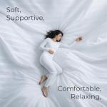 Phantoscope Synthetic Down Pillow Insert - 18x18 Down Alternative, Ultra Soft Large Square Throw Pillow with 100% Cotton for Couch Sham, Bed Sleeping (White, Set of 2)