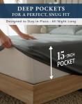 100% Egyptian Cotton King Sheet Set – Premium 1000 Thread Count Naturally Cooling & Breathable King Sheets, Authentic Long-Staple Cotton for Lasting Softness, Snug Fit 15" Deep Pocket Fitted -Charcoal