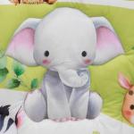 FIGEPO Baby Crib Bedding Set Safari Neutral Crib Nursery Comforter Bed Sets Decor with Fitted Crib Sheet, Comforter and Bed Skirt for Unisex Boys Girls (Safari)