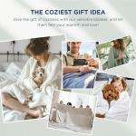 Bedsure Gentlesoft 100% Cotton Blanket Queen Size for Bed - Cooling Breathable and Soft for Spring Summer, Thick Cozy Waffle Weave Blanket Gifts for Women, White, 90x90 Inches