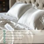 CASILVA Eucalyptus Sheets - Infused with Silver for Anti-Odor, Softer Than Silk Fibers, More Cooling Than Cotton - Perfect for Hot Sleepers & Sensitive Skin - 100% Tencel Lyocell - King Sheet Set
