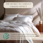 CASILVA Eucalyptus Sheets - Infused with Silver for Anti-Odor, Softer Than Silk Fibers, More Cooling Than Cotton - Perfect for Hot Sleepers & Sensitive Skin - 100% Tencel Lyocell - King Sheet Set