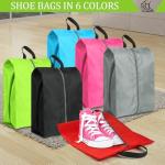 Shoe Bags for Packing, Set of 6 Large Colorful Waterproof Portable Shoe Bags with Zipper - Travel Essentials for Women and Men