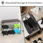 Shoe Bags for Packing, Set of 6 Large Colorful Waterproof Portable Shoe Bags with Zipper - Travel Essentials for Women and Men