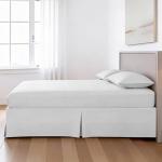 Bed Maker’s Never Lift Your Mattress Bed Skirt for Adjustable Beds, Split Corners, 15 Inch Drop Length, King, White
