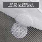 Bed Maker’s Never Lift Your Mattress Bed Skirt for Adjustable Beds, Split Corners, 15 Inch Drop Length, King, White