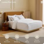 Bedsure 100% Giza Egyptian Cotton Duvet Cover King, CEA Certified Luxury Hotel Duvet Cover, PureWoven Soft & Breathable Sateen Bedding Set for All-Season, 3 Pieces, 104"x90" (Gradient Blue)